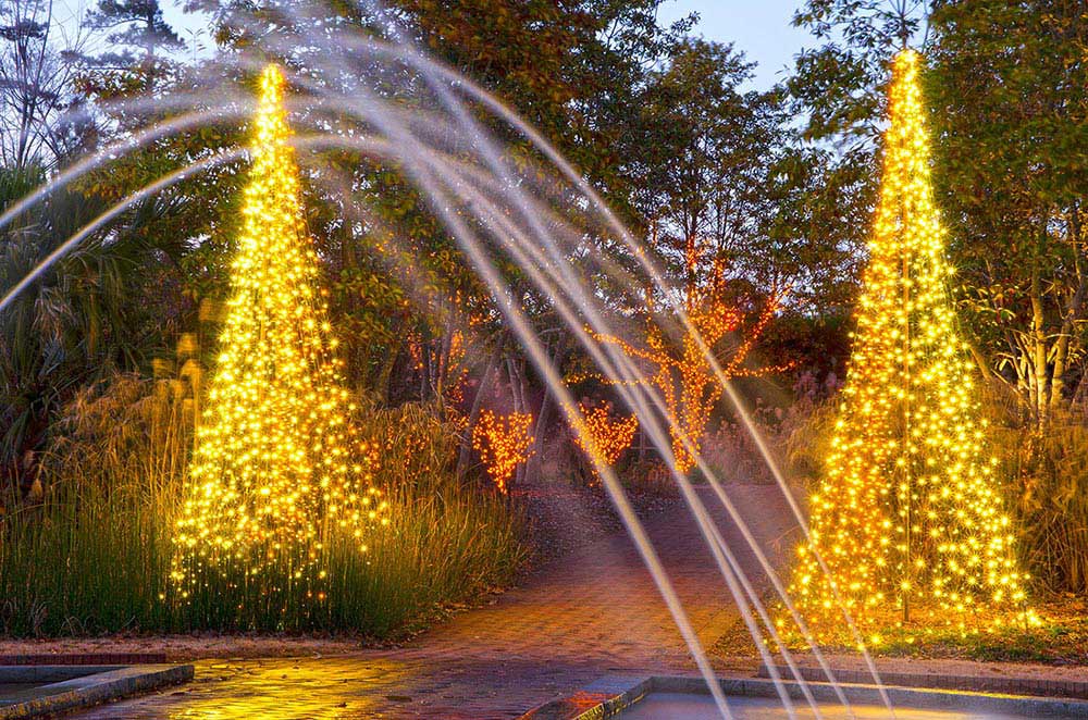 Holiday Lights in Gardens