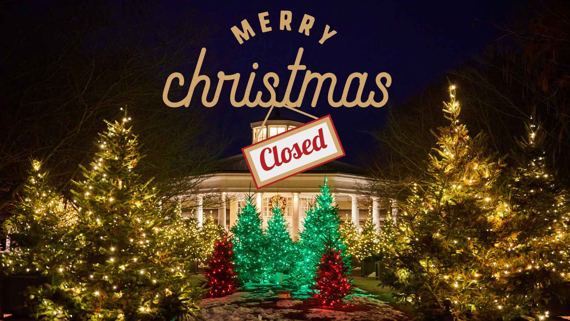 Merry Christmas Closed