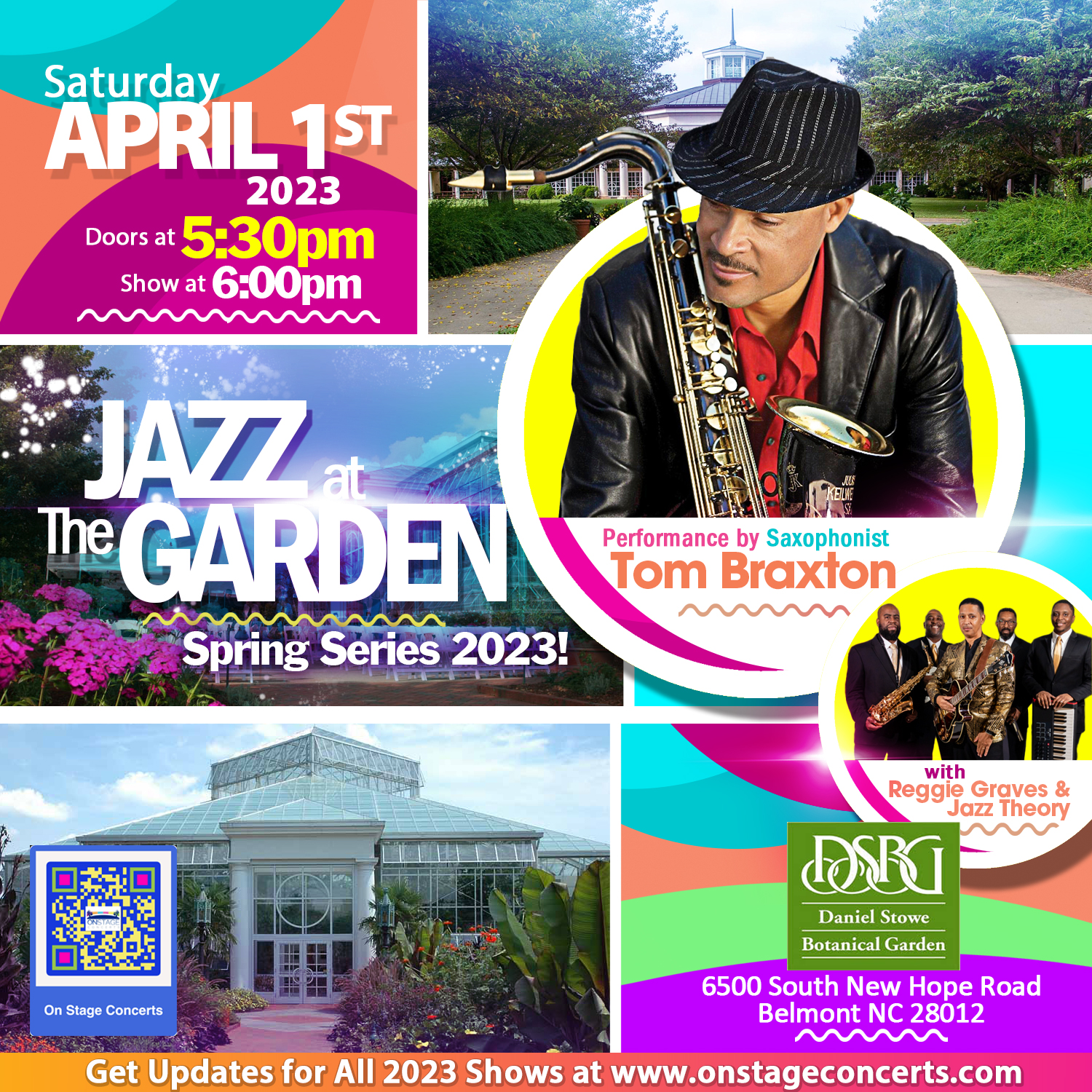 Tom Braxton Jazz at the Garden Flyer